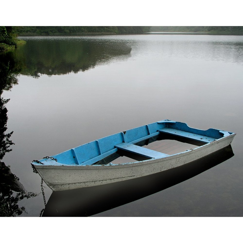 Blue Boat 11 x14 print